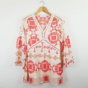 NWT The Wild Flower Shop Geometric Print Dress